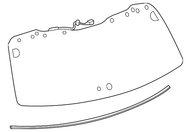 68105-0E050 Деталь LIFT GATE GLASS