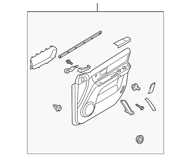 82301-3E090C3 Деталь DOOR TRIM PANEL, LEFT
