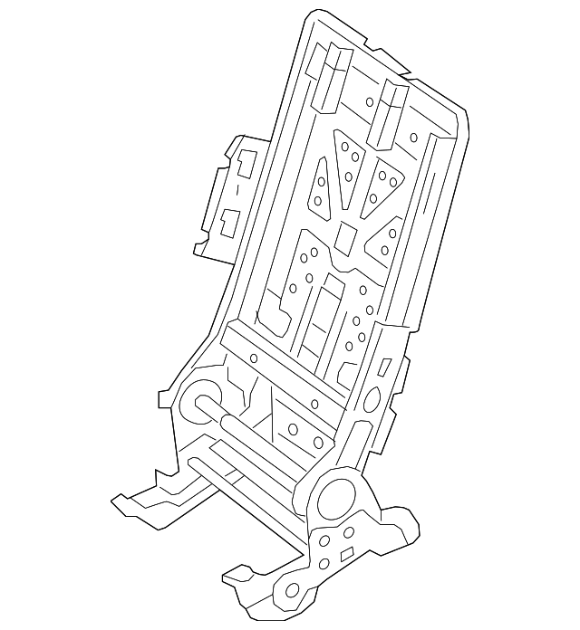 166-920-04-32 Деталь SEAT BACK FRAME, RIGHT