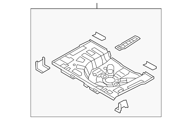 65520-2V101 Деталь REAR FLOOR PAN