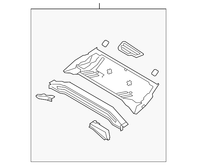65510-2V010 Деталь CENTER FLOOR PAN