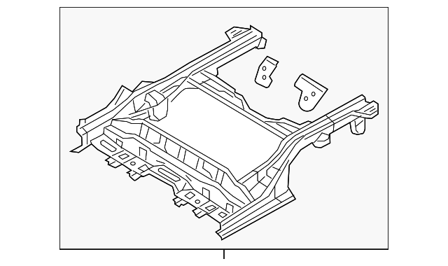 65700-2V100 Деталь REAR FRAME ASSY