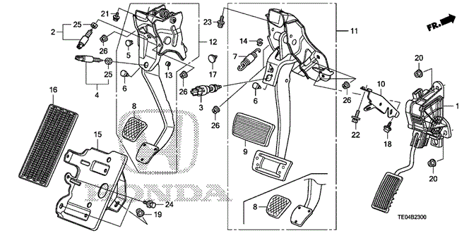 CHASSIS/PEDAL for 2010 Honda ACCORD COUPE #1