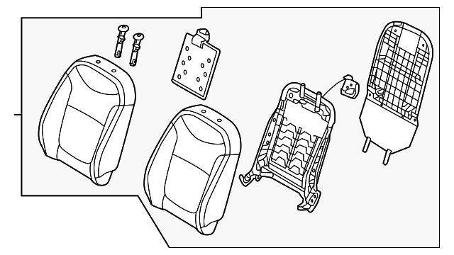 88300-E4030ASL Деталь SEAT BACK ASSY, LEFT