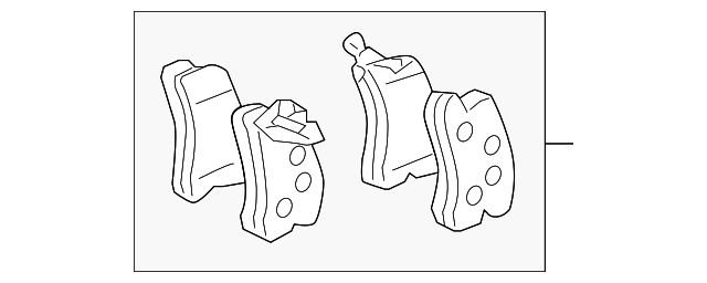 04466-48120 Деталь BRAKE PADS