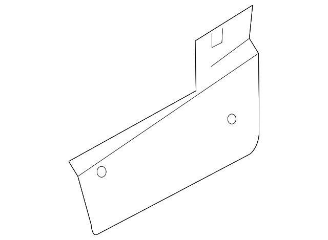 5023785AB Деталь QTR TRIM PANEL BRACKET, LEFT