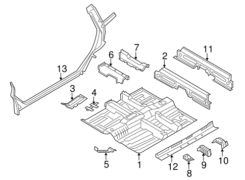 Cooper Countryman FLOOR & RAILS