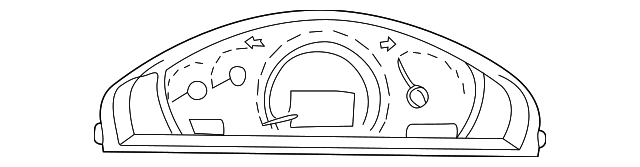 203-540-47-47 Деталь GAUGE CLUSTER