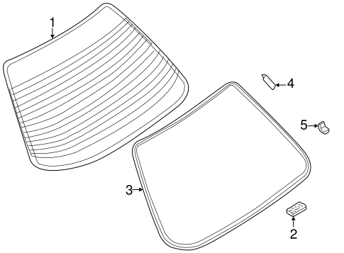 Altima GLASS & HARDWARE - BACK