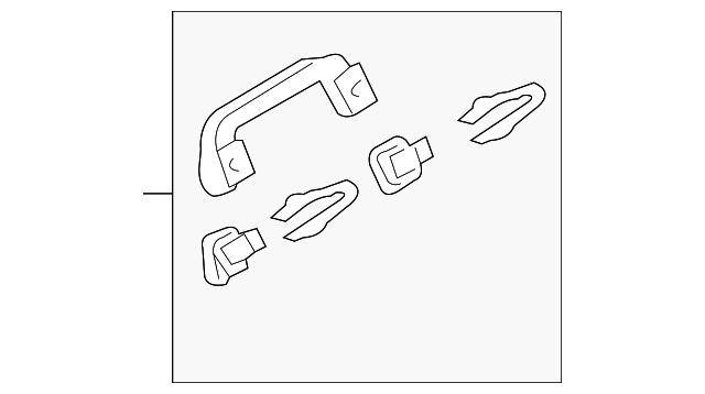83240-SNA-A01ZT GRAB RAIL ASSY. *YR412L* (BRIGHT IVORY)