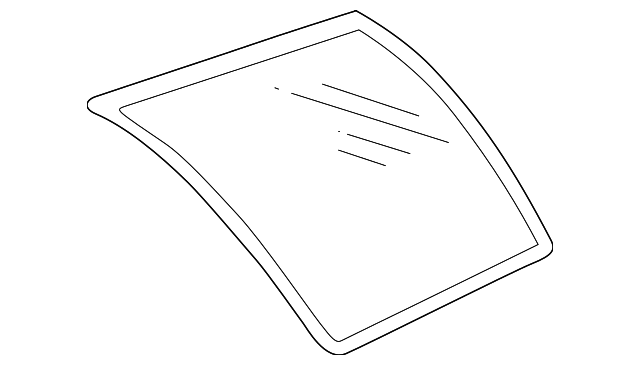 15159763 Деталь QTR GLASS, LEFT