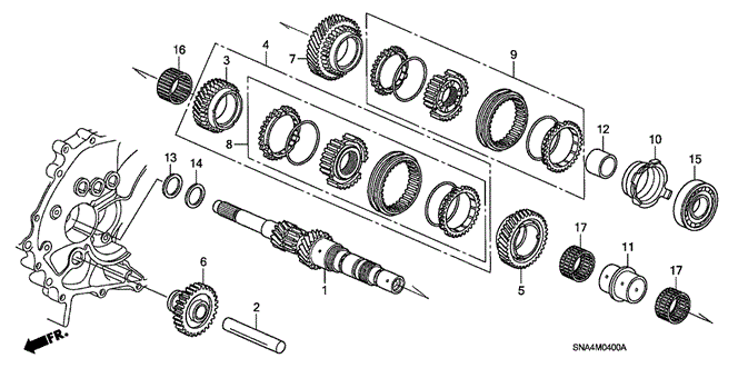 CIVIC SEDAN MAINSHAFT (1.8L)