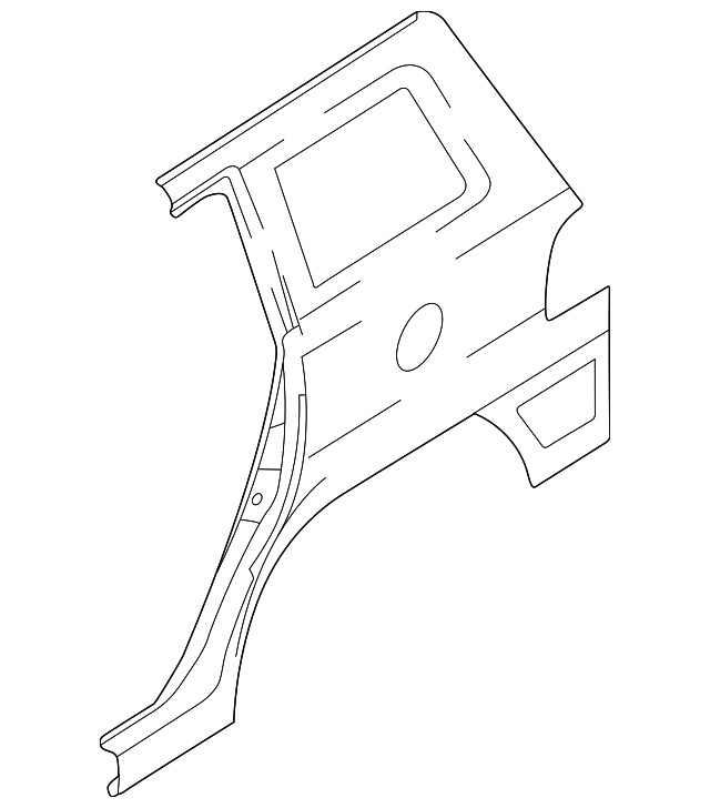 71601-26201 Деталь INNER QTR PANEL, LEFT