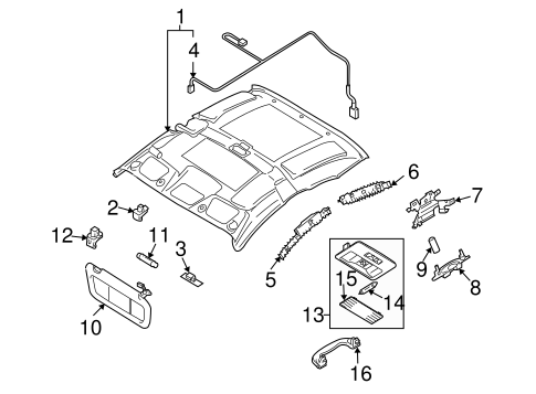RX-8 INTERIOR TRIM - ROOF 2