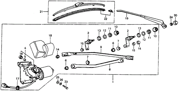 ELECTRICAL / EXHAUST / HEATER / FUEL/WINDSHIELD WIPER ('76-'77) for 1977 Honda CIVIC HATCHBACK #1