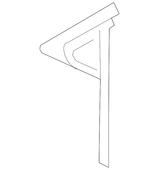 7P0-845-113-C Деталь VENT GLASS, LEFT