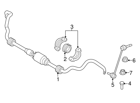 X5 STABILIZER BAR & COMPONENTS 2