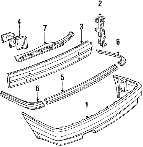80 Quattro BUMPER & COMPONENTS - REAR
