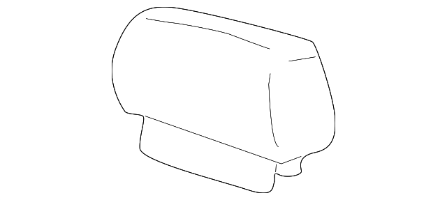 12492982 Деталь HEADREST COVER, LEFT
