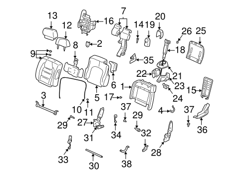 DeVille FRONT SEAT COMPONENTS 2