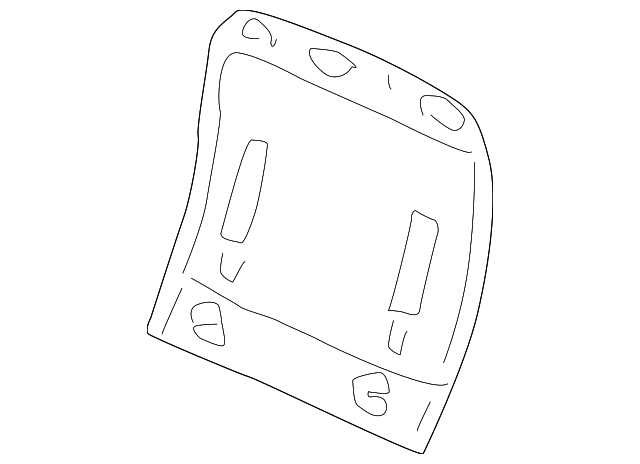 12493374 Деталь SEAT BACK PANEL, RIGHT