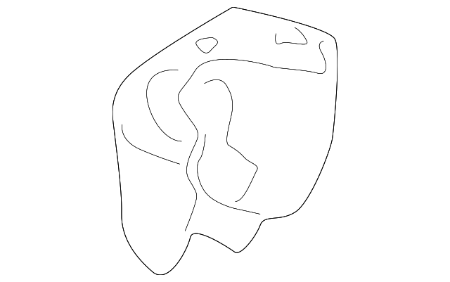 12493304 Деталь LOWER COVER, RIGHT