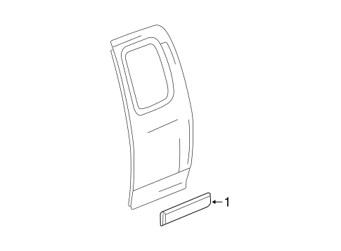 Colorado EXTERIOR TRIM - REAR DOOR