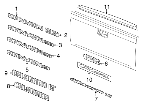 Colorado EXTERIOR TRIM - PICK UP BOX 3