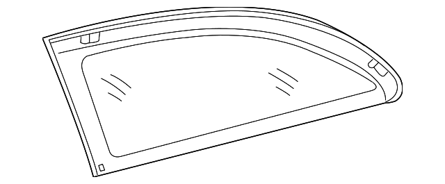 203-670-59-12 Деталь QUARTER GLASS, LEFT