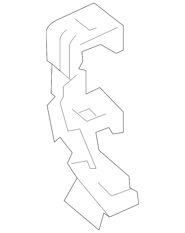 86555-2P000 Деталь BUMPER COVER LOWER BRACKET, LEFT