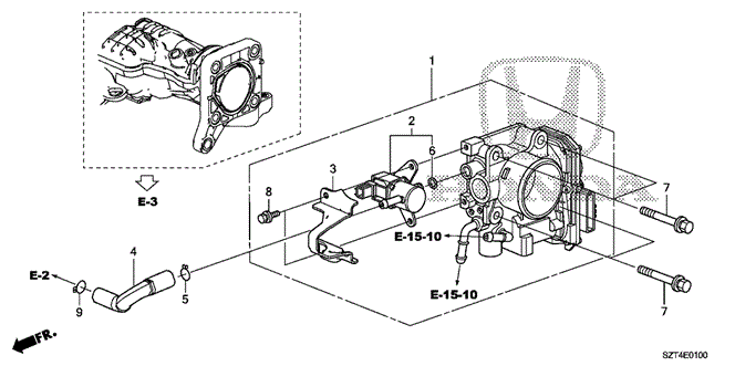ENGINE/THROTTLE BODY for 2011 Honda CR-Z #1