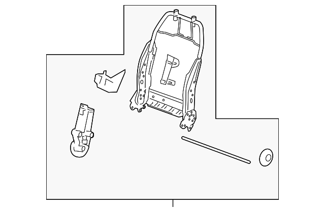 25807065 Деталь SEAT BACK FRAME
