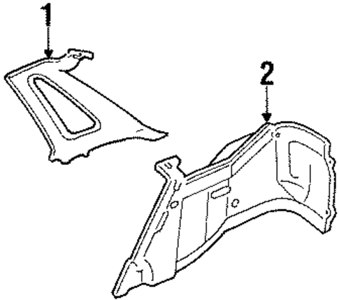 Escort INTERIOR TRIM - QUARTER PANELS 2