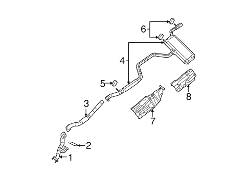 Sebring EXHAUST COMPONENTS
