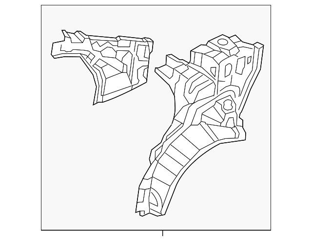 71602-1R310 Деталь INNER QTR PANEL, RIGHT
