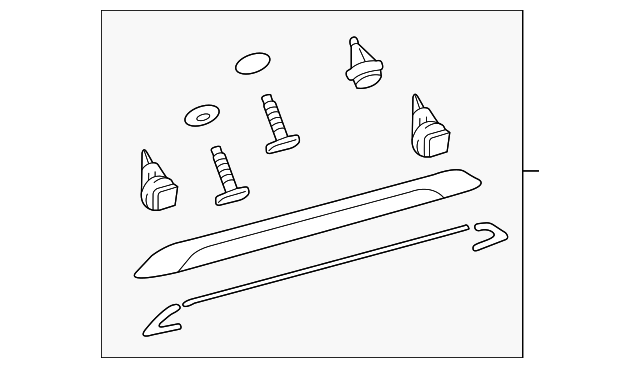 76801-08901 Деталь MOLDING ASSY