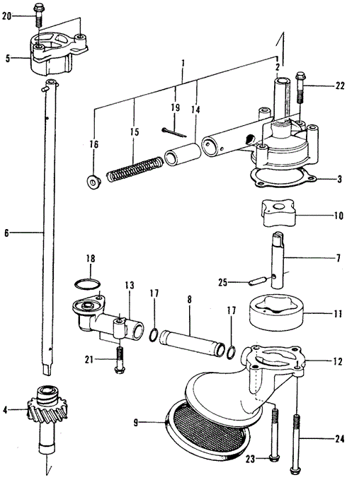 ENGINE/OIL PUMP for 1975 Honda CIVIC 1200 HATCHBACK #1