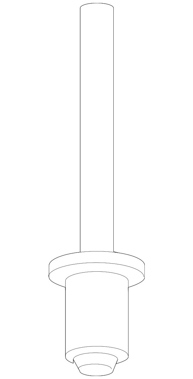 7181378J00 SIDE BRACKET RIVET, LEFT
