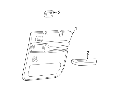 Escalade ESV INTERIOR TRIM - REAR DOOR
