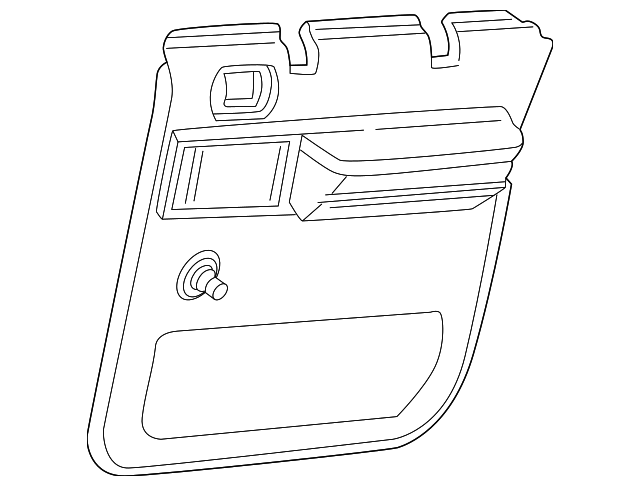 10392973 Деталь DOOR TRIM PANEL, RIGHT