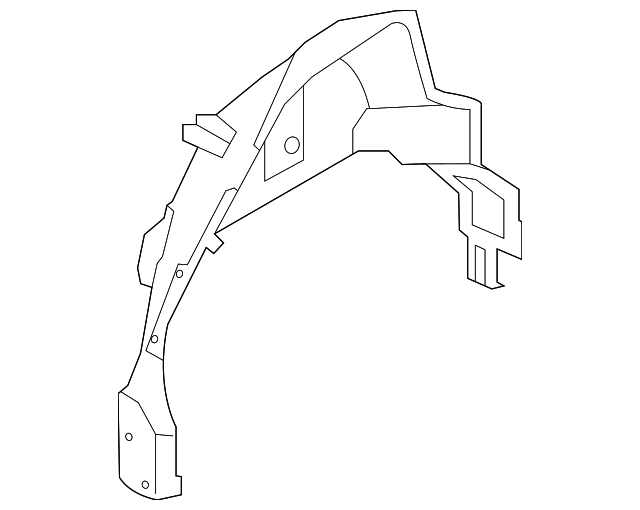 6341057L00 Деталь INNER WHEELHOUSE, RIGHT
