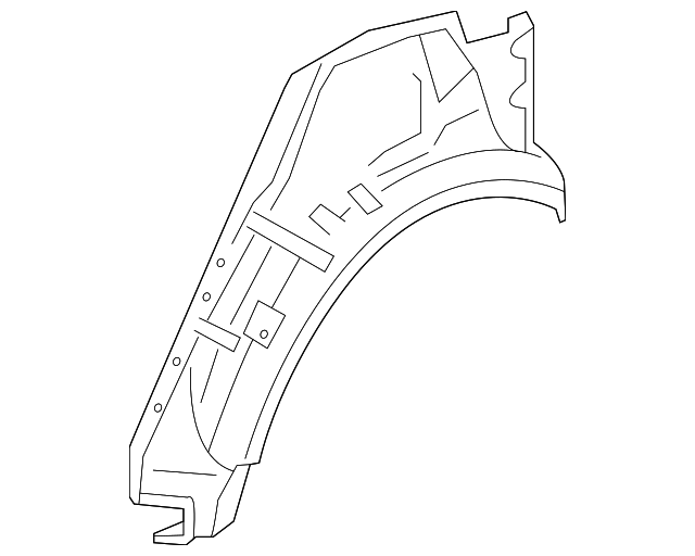 6388157L01 Деталь OUTER WHEELHOUSE, LEFT