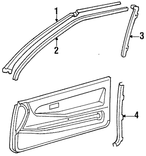Tercel INTERIOR TRIM - PILLARS