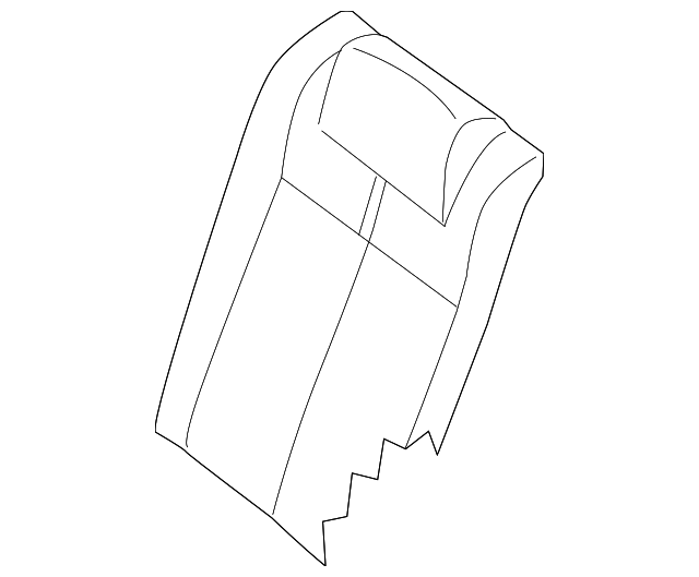 88670-ZX62A Деталь SEAT BACK COVER, LEFT