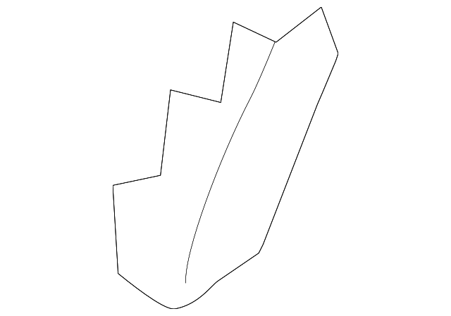 88661-ZX60A Деталь SEAT BACK PAD, LEFT
