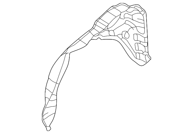 3B9-803-435-C Деталь OUTER WHEELHOUSE, LEFT
