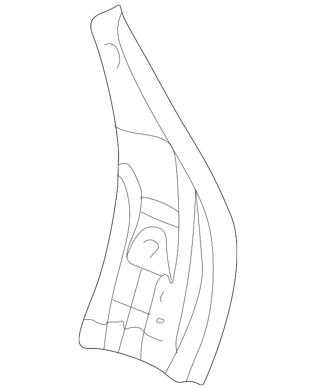 3B9-809-611-A Деталь INNER PILLAR REINFORCEMENT, LEFT
