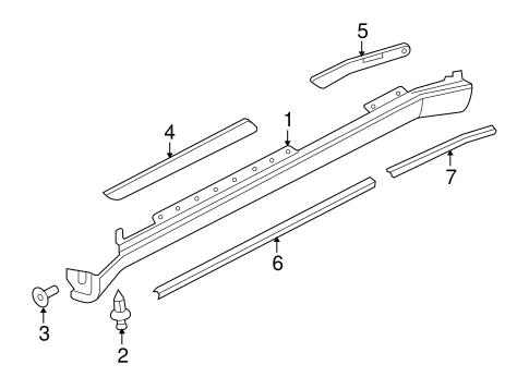 Ascender EXTERIOR TRIM - PILLARS 2