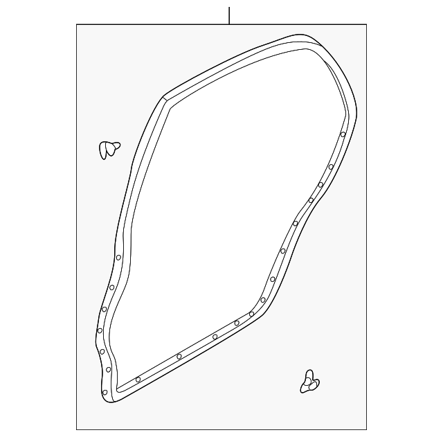 GD7A73760C Деталь SURROUND W'STRIP, LEFT