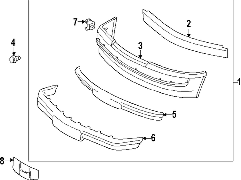 190E BUMPER ASSEMBLY